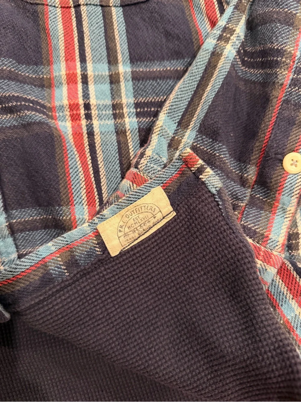Vintage Polo fleece flannel jacket